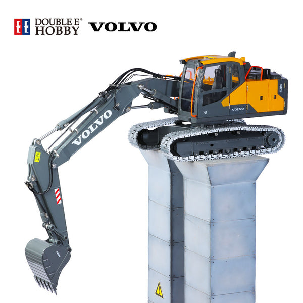 DOUBLE E Volvo E111 RC Hydraulic Excavator with 3 Arms – Heavy Duty RC