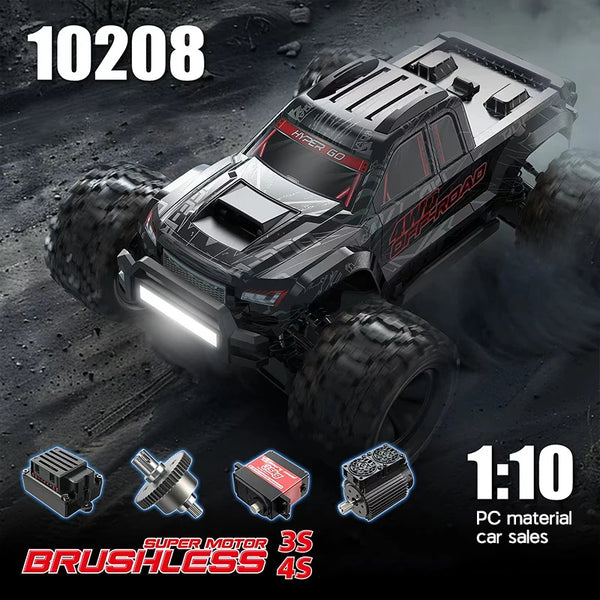 MJXHyperGo V2 4S 1/10 RCカー 2台セット1台新品1台中古 MJX HYPER GO 10208 V2 RC CAR – Heavy Duty RC