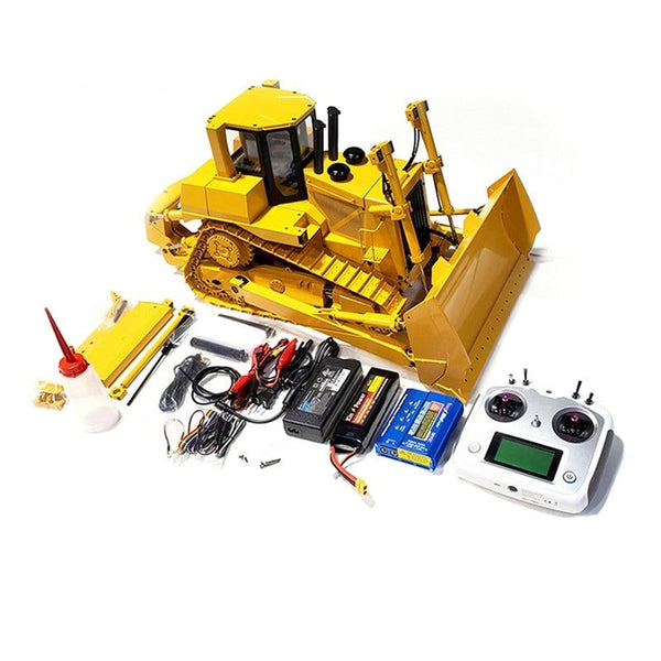Wheelfun 1/14 RC Hydraulik-Bulldozer DXR2 - Metall-Fernsteuerung Mit Soundmodul