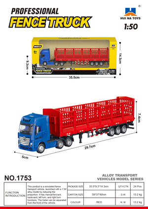 Huina 1753 Static Fence Truck