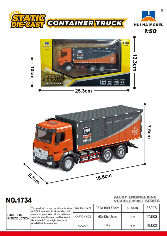 Huina 1734 Static Container Truck