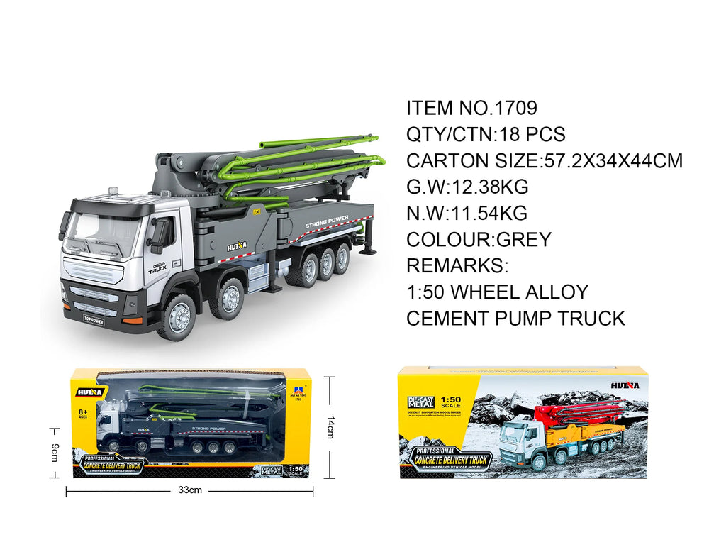 Huina 1709 Static Concrete Pump Truck