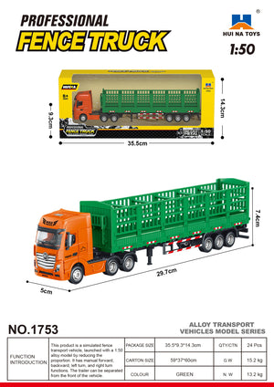 Huina 1753 Static Fence Truck