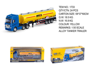 Huina 1733 Static Semi Alloy Tanker