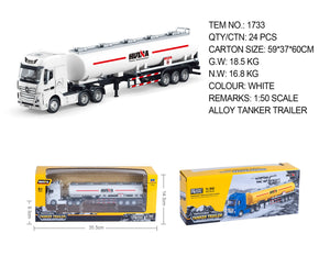 Huina 1733 Static Semi Alloy Tanker