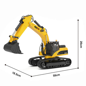 Huina 1580 V5 RC Excavator (2026 Model) – Heavy Duty RC