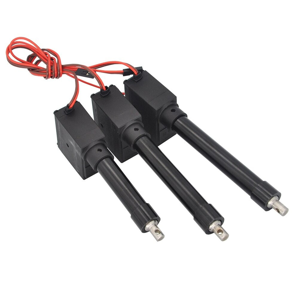 Remote Control Toy Parts: Electric Simulation Cylinder Push Rod With Servo For RC Remote Control Excavator Loader Engineering Truck Model Upgrade Parts - Environmentally Friendly Materials