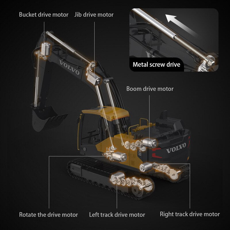 DOUBLE E VOLVO E598-003 RC Excavator (2026 Model)