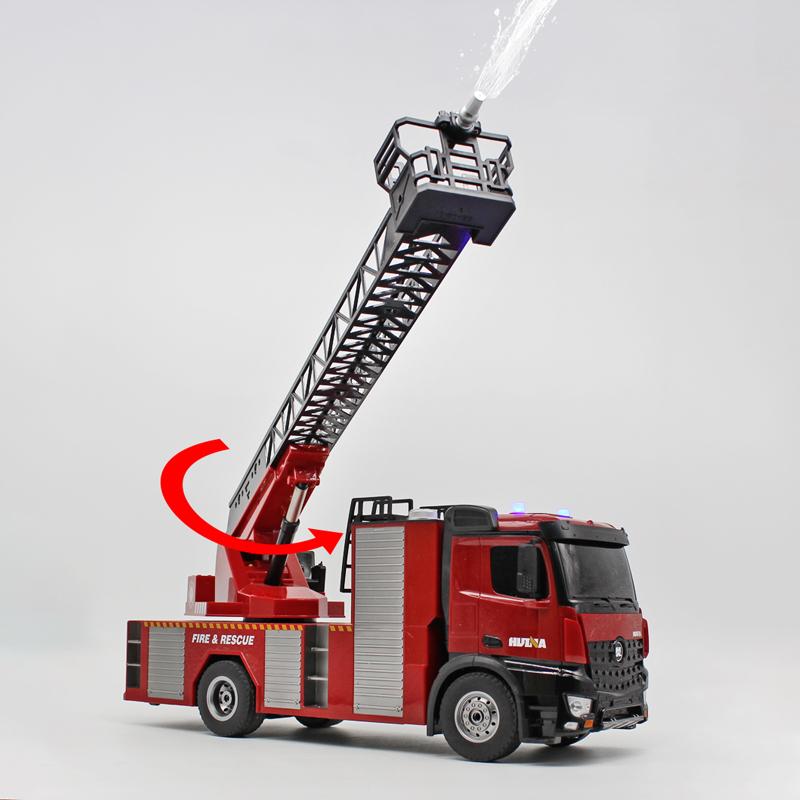 Modèle de camion de pompiers arroseur RC pour enfants, son et