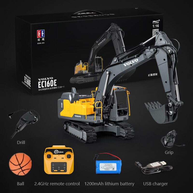 DOUBLE E VOLVO E598-003 RC Excavator (2026 Model)