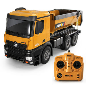 Camion Benne Radiocommandé en métal 1/14 2.4gHz CY1573 - Huina - Jaune Camion Benne Radiocommandé en métal 1/14 2.4gHz CY1573 - Huina - Jaune