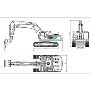 JDM Hydraulic 360l RC excavator V2 (2022 Model)