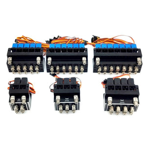 Channels Directional Valve with Servos For RC Hydraulic Excavator