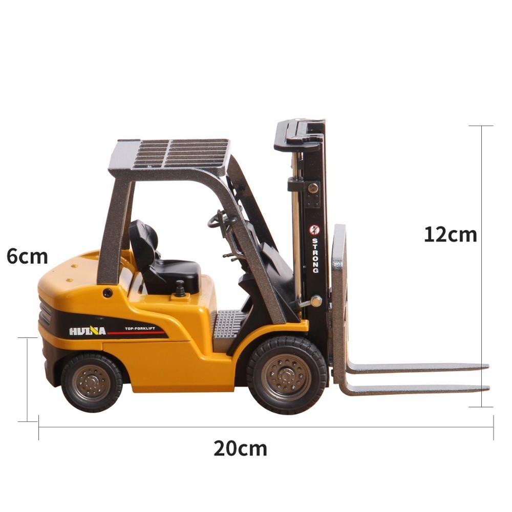 Huina 1717 1:50 Alloy Diecast Forklift size